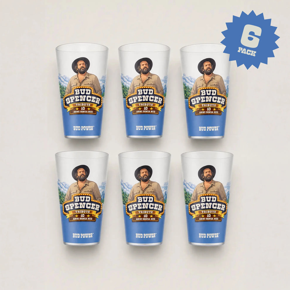 Bud Power - Bud Spencer Tribute Cup Set (6 × 0.4L)
