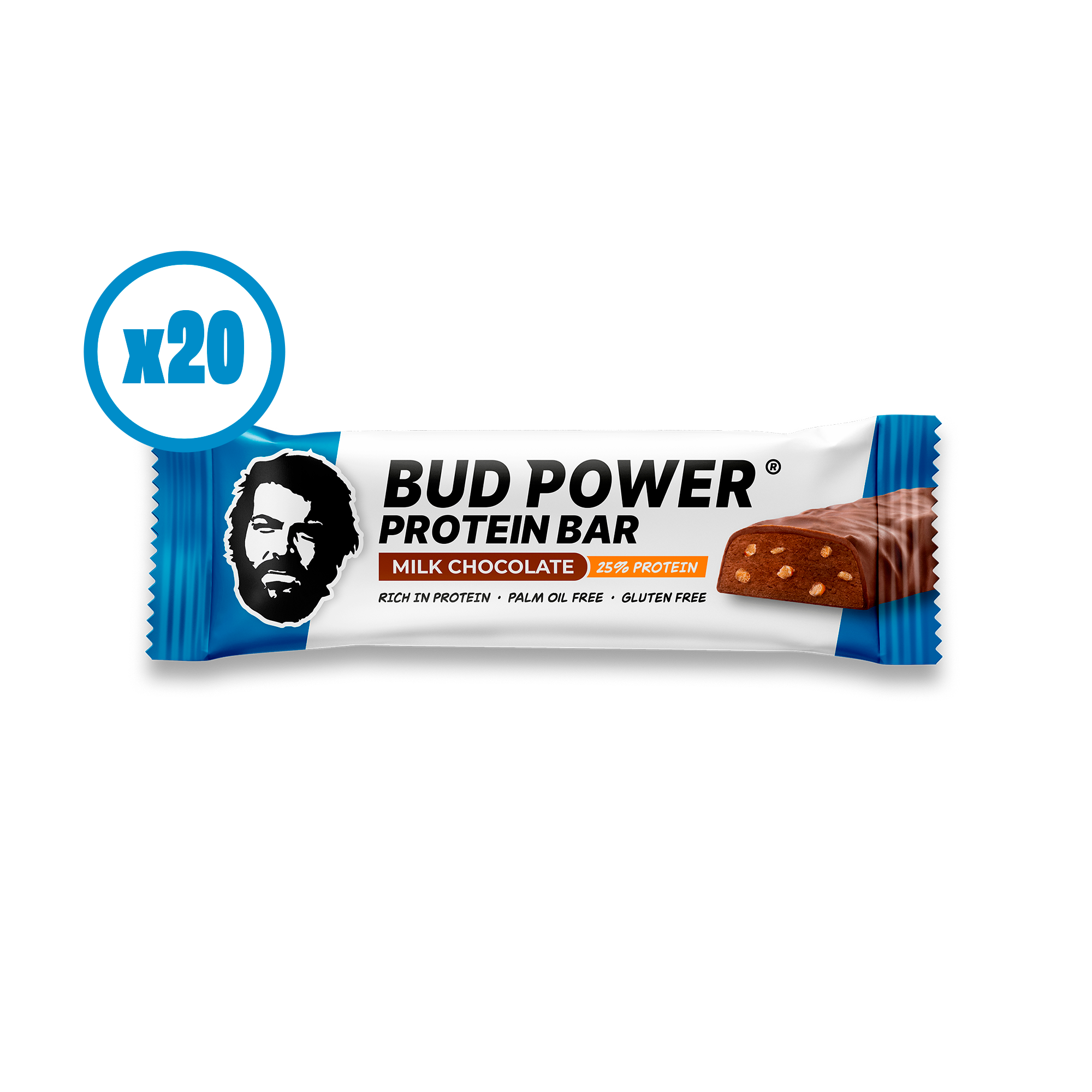 B2B Crispy Protein Bars Milk Chocolate (20pcs)