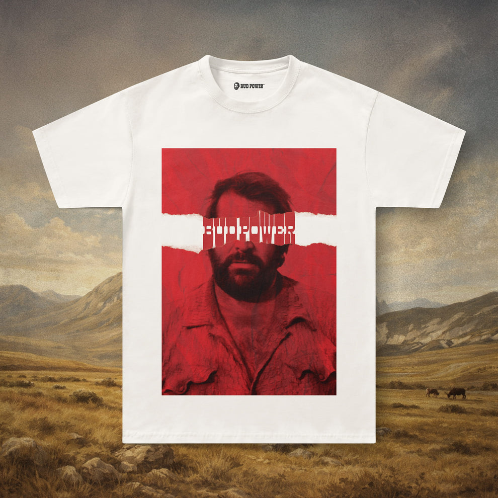 Bud Power - Portrait T-Shirt (Red Print)
